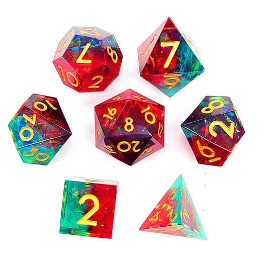 Pointed Resin Dragon Eye Can Rotate DND Game Dice