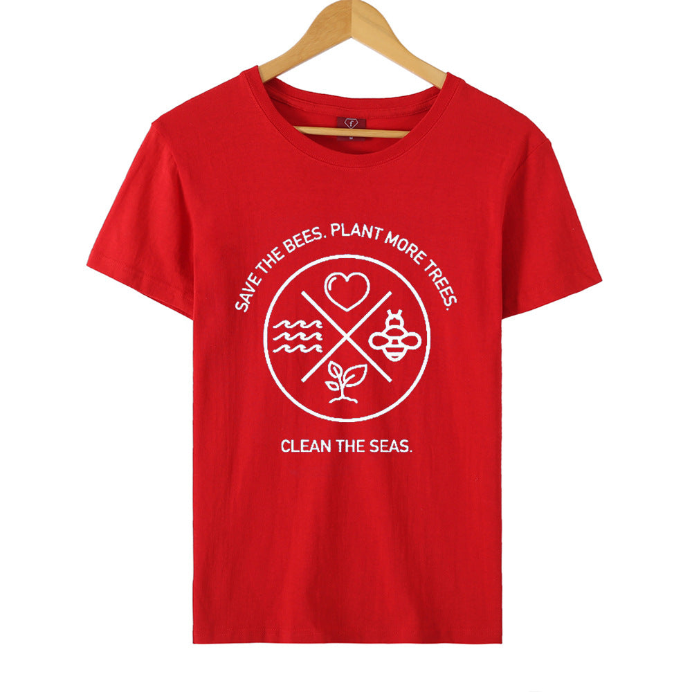 Men's and Women's Short-Sleeved T-shirt