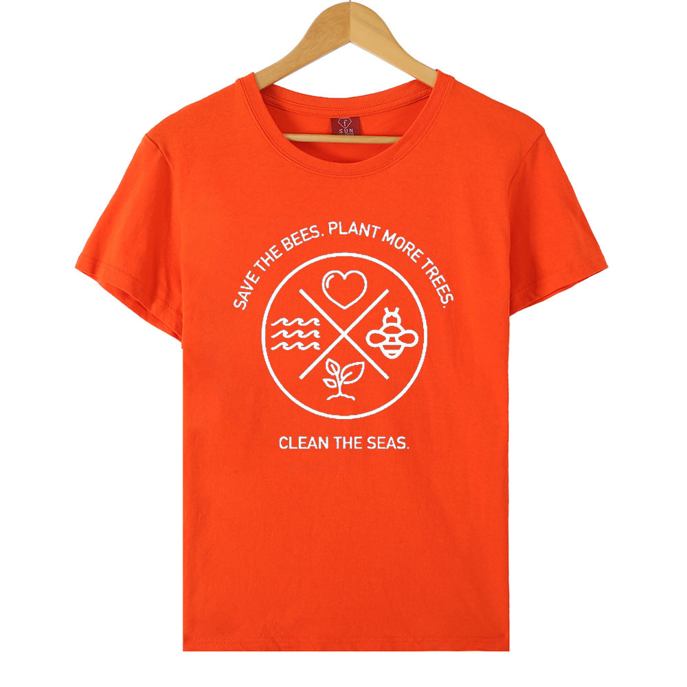 Men's and Women's Short-Sleeved T-shirt