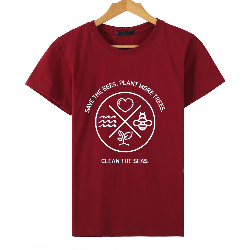 Men's and Women's Short-Sleeved T-shirt