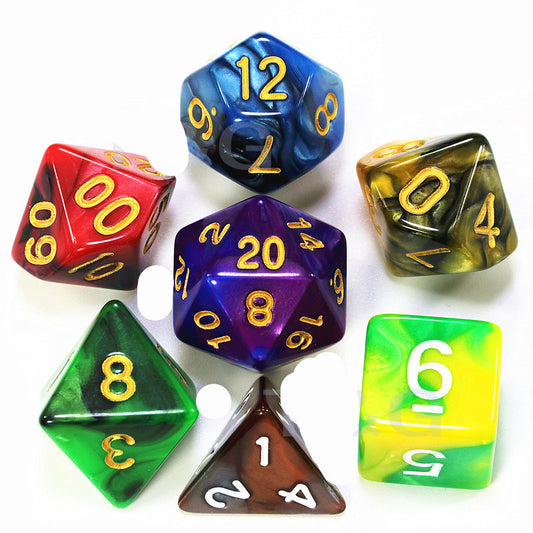 Multi-sided Set Of 7 DICE Board Game Running Group