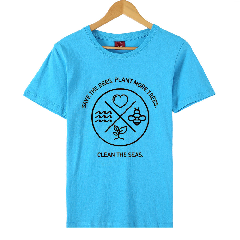 Men's and Women's Short-Sleeved T-shirt