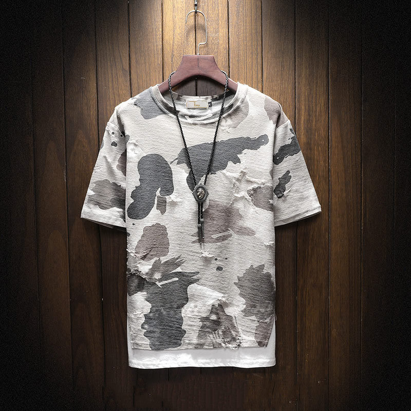 Fake Two Camouflage Men's T-shirt