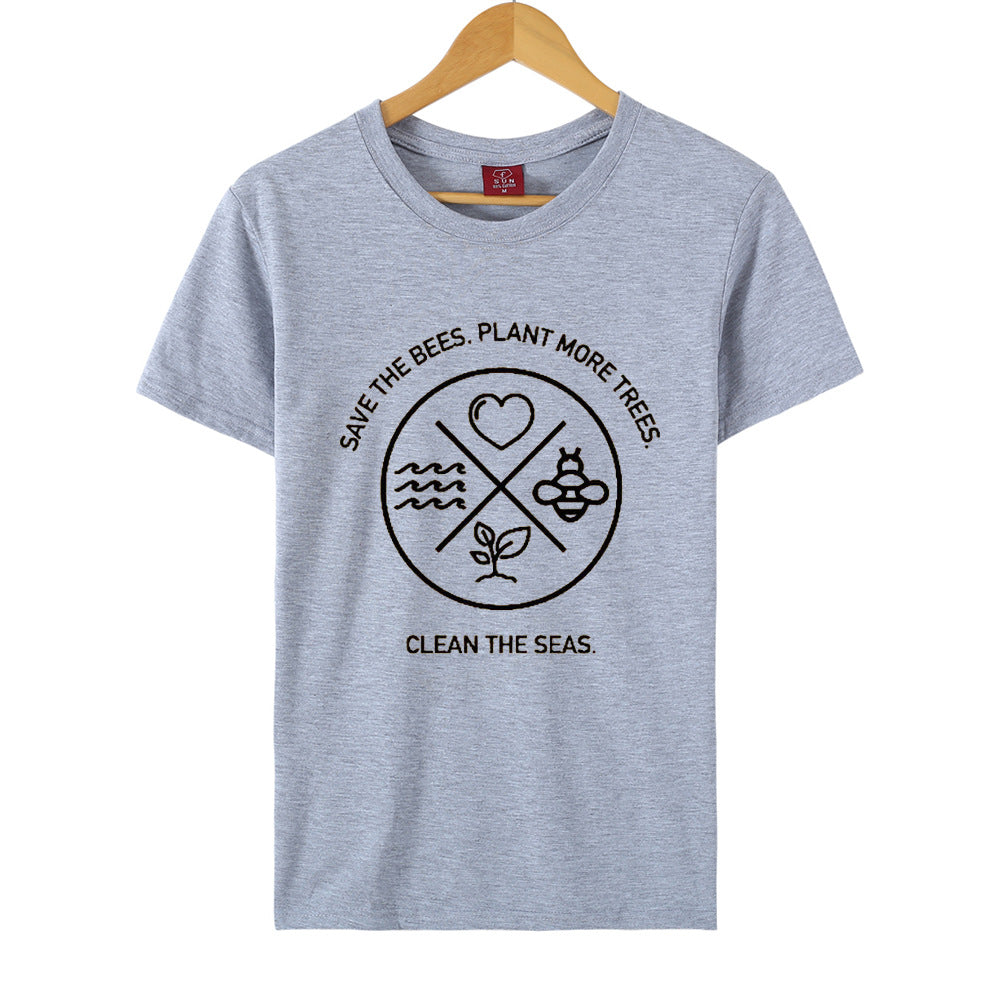 Men's and Women's Short-Sleeved T-shirt