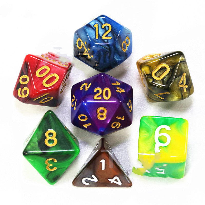 Multi-sided Set Of 7 DICE Board Game Running Group