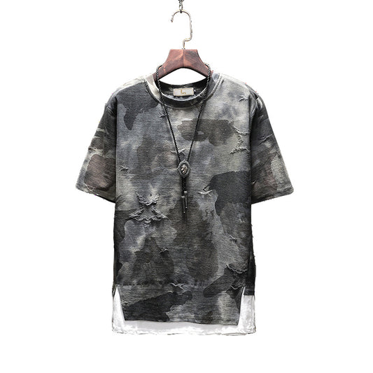 Fake Two Camouflage Men's T-shirt