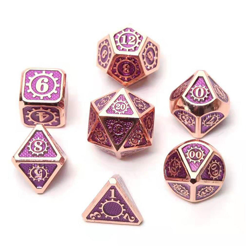 Running Group Board Game Dice Metal Faceted