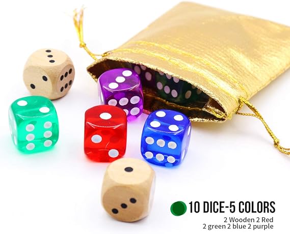 Classic 4-Shut Box Dice Wooden Board Game