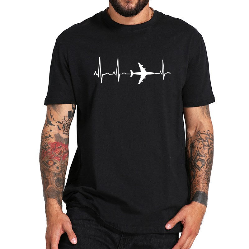 Cartoon Solid Mens Slim T-Shirt
