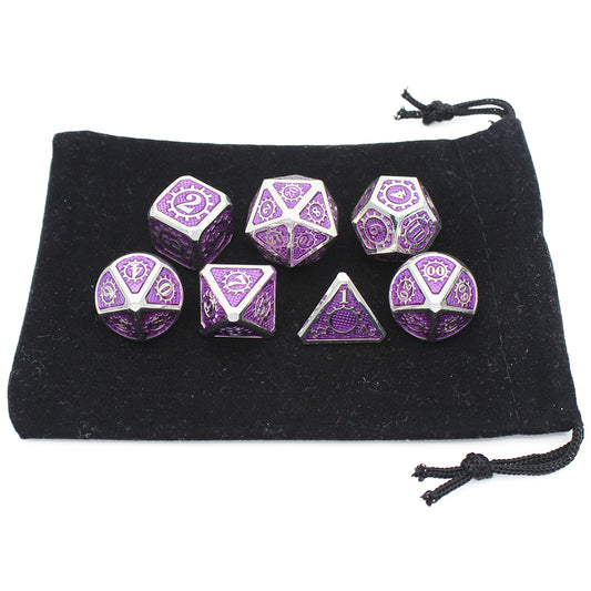 Running Group Board Game Dice Metal Faceted