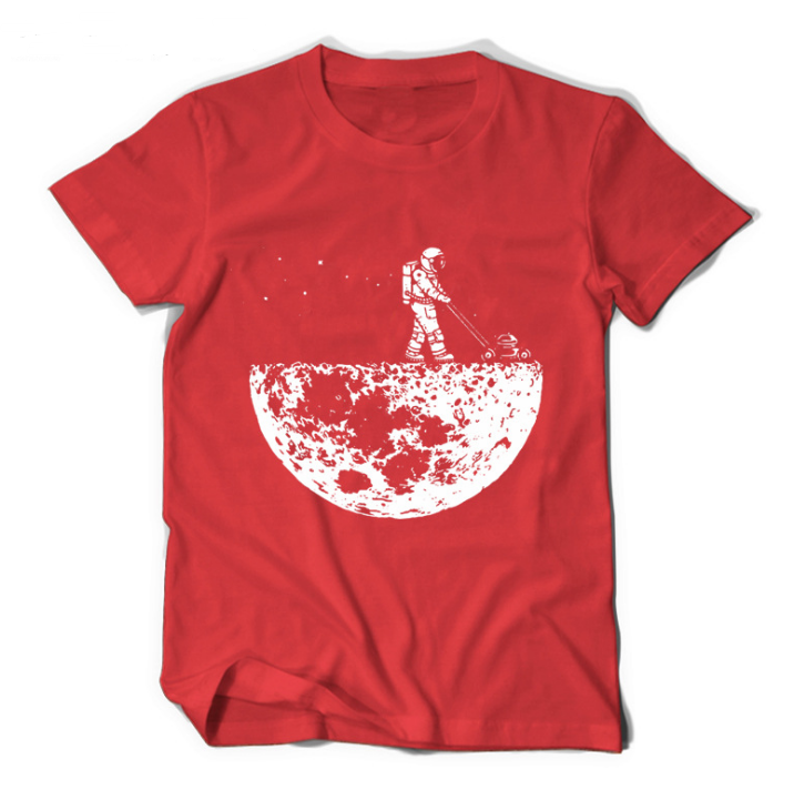 Men Creative Moon T-shirt