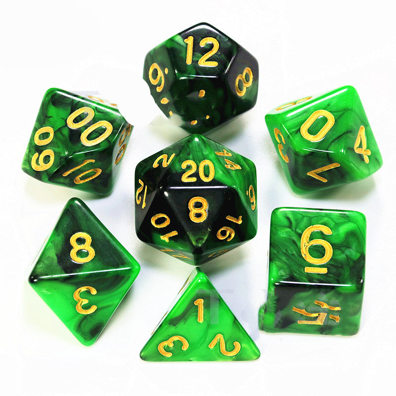 Multi-sided Set Of 7 DICE Board Game Running Group