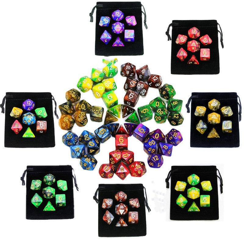 Multi-sided Set Of 7 DICE Board Game Running Group